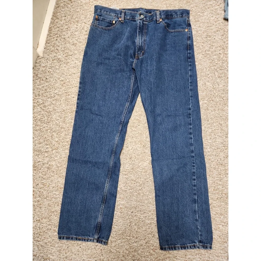 Levi's 505 Jeans 40x34 Mens  Denim Straight 100% Cotton Medium Wash